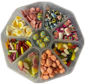 Promotional tray of sweets